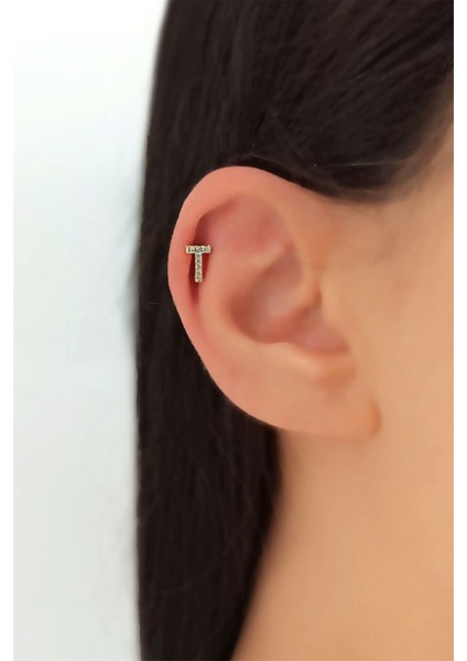 Gold Harf Piercing - T Harfpiercing