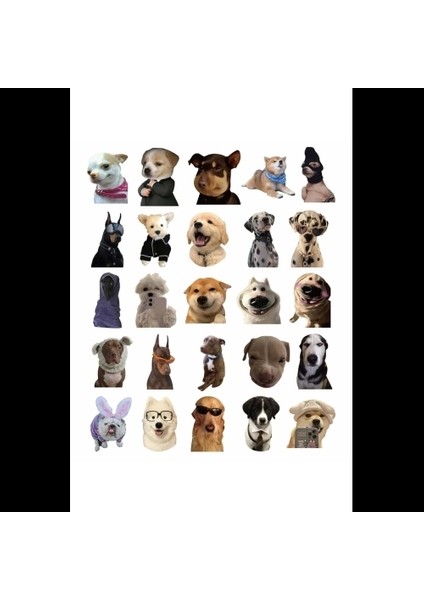 Sevimli Köpek Çıkartmaları Laptop Notebook Tablet Sticker Seti fiyatları