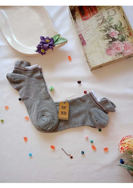 2 Çift Dikişsiz Hediye Bambu Patik Çorap Topuk Takviyeli Erkek Kadın Sıkmayan Gri Siyah 36-40 indirimleri