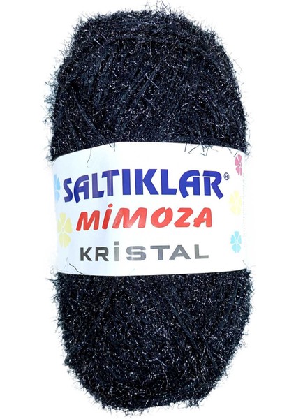 1 Adet Mimoza Kristal Işıltılı Şal Patik Yelek Ipi Siyah