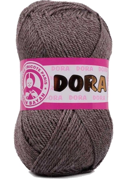 1 Adet Dora El Örgü Ipi Yünü 100 gr 014 Kahverengi