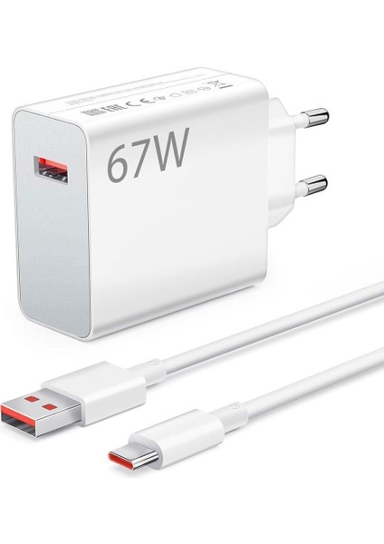 Mi 67WATT Hızlı Şarj Cihazı Kutulu Set Orjinal