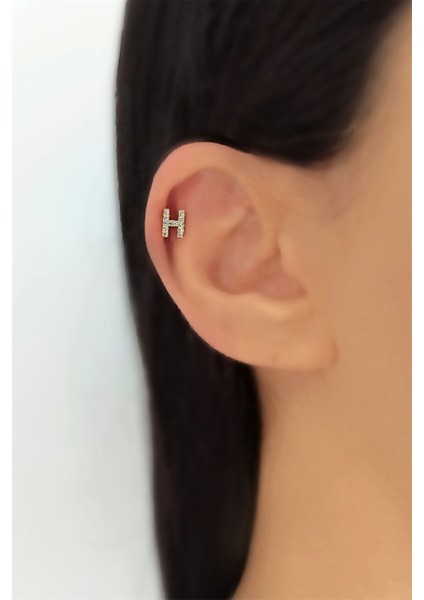 Gold Harf Piercing - H Harfpiercing
