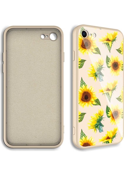 iPhone 8 Kılıf Kamera Korumalı Desenli Sert Silikon Hgea Epoksi Kapak-No5