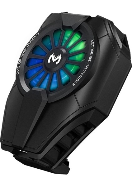 DL06 Rgb Radyatör Telefon Soğutucu Fan - Siyah Bstmy
