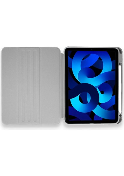 Ipad 10.2 (7.nesil) Kılıf Starling 360 Kalemlikli Tablet Kılıf - Gri Bstmy