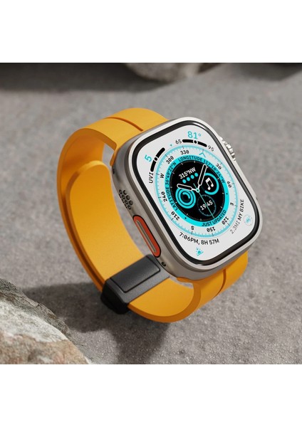 Apple Watch 42MM KR412 Elegance Stylısh Kordon - Lila Bstmy