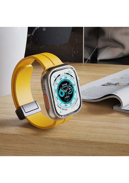 Apple Watch 42MM KR412 Elegance Stylısh Kordon - Lila Bstmy