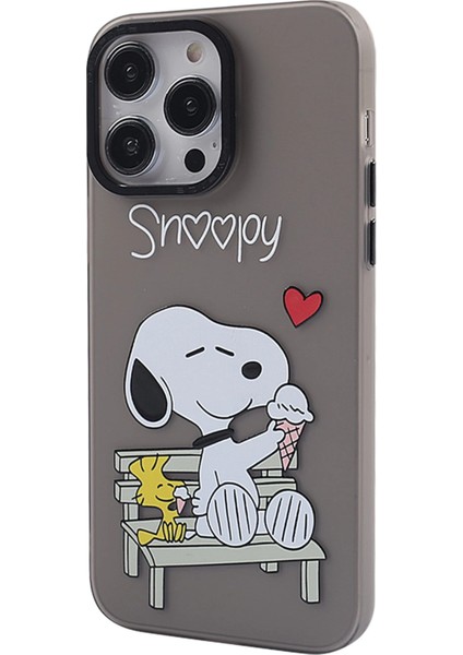 Iphone 12 Pro Max Kılıf Prada Desenli Kapak - Prada Siyah - 2 Bstmy