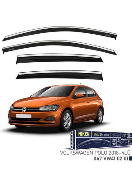 Kromlu Cam Rüzgarliği Vw Polo 2018- 4lü Bstmy