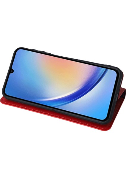 Samsung Galaxy A24 4g Kılıf Trend S Plus Kapaklı Kılıf - Siyah Bstmy