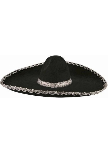 Sombrero Meksika Şapkası Gümüş Şeritli Yetişkin Boy fiyatları