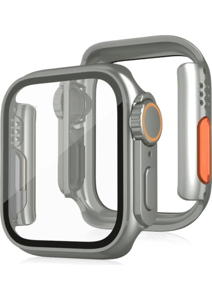 Apple Watch 44MM Watch 49MM Kasa Dönüştürücü ve Ekran Koruyucu - Yıldız Işığı Bstmy