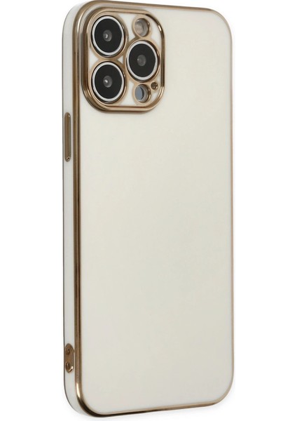 Iphone 15 Pro Max Kılıf Volet Silikon - Beyaz Bstmy