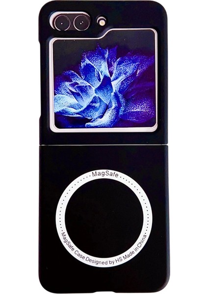 Samsung Galaxy Z Flip 5 Kılıf Mata Fold Kapak - Siyah Bstmy