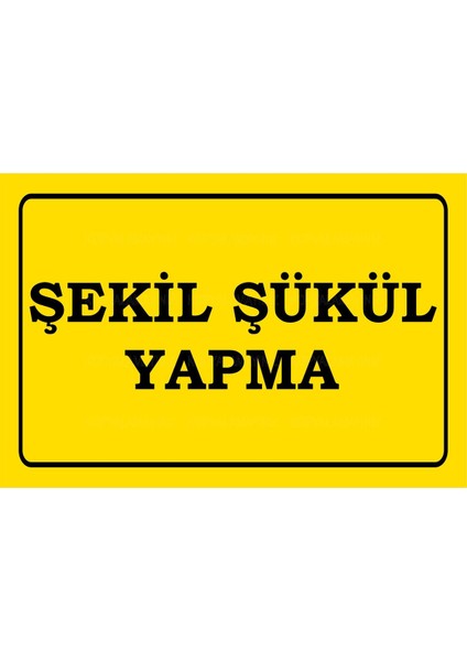 Şekil Şükül Yapma Komik Atarlı Sözler Duvar Yazıları Ev Dekorasyon Tablo Retro Ahşap Poster