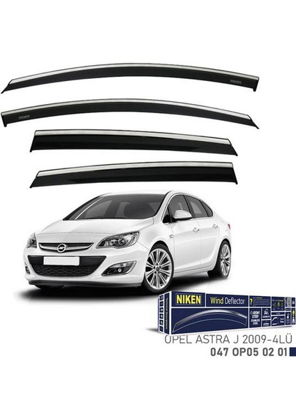 Kromlu Cam Rüzgarliği Opel Astra J 2009- 4lü Bstmy