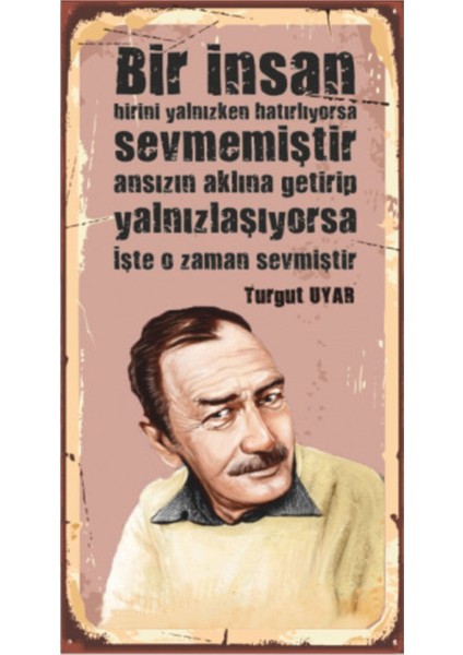 Turgut Uyar Ahşap Şair Posterleri