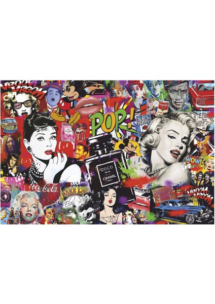 Marilyn Monroe Audrey Hepburn Hollywood Sinema Pop Art Retro Ahşap Poster
