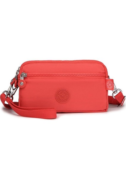 Smart Bags Krinkıl Kumaş Su Geçirmez Mini Boy Postacı Çantası BC 1112 - Nar