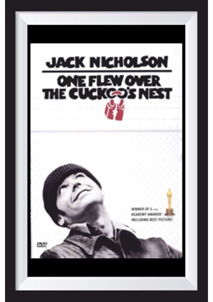 Guguk Kuşu Sinema Afişi Çerçeve Görünümlü Retro Ahşap Poster