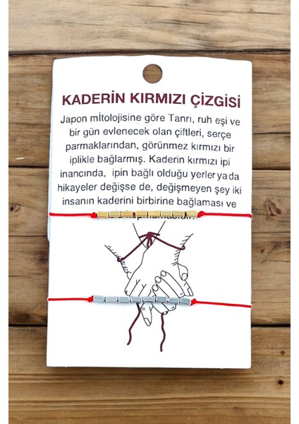 Premium Kaderin Kırmızı Ipi Sevgili Bilekliği