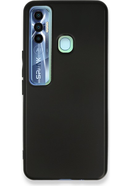 Tecno Spark 7 Pro Kılıf First Silikon - Siyah Inslm