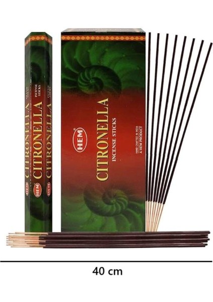 Citronella Sivrisinek Kovucu Tütsü 30 Adet ve 40 cm
