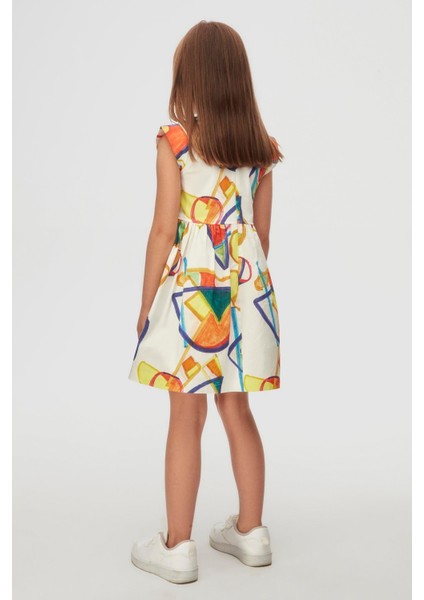 Nk Kız Çocuk Rainbow Elbise 4-8 Yaş Ekru indirimleri