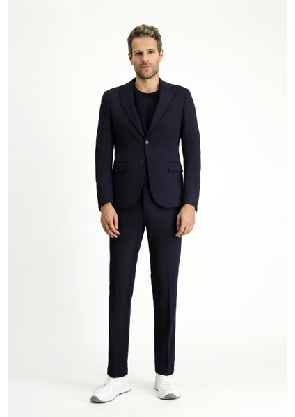 Slim Fit Dar Kesim Klasik Takım Elbise