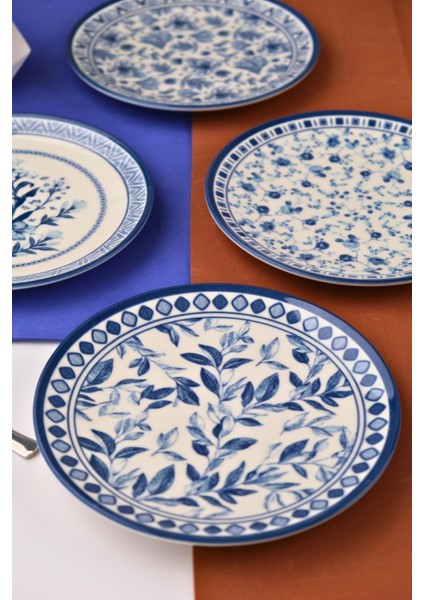 Porselen Blue Heaven Pasta Takımı 20CM 4 Kişilik 4 Parça TVL4PTPRS1194 fiyatları
