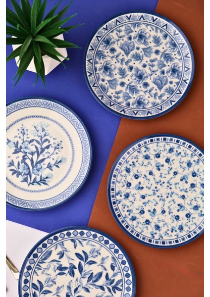 Porselen Blue Heaven Pasta Takımı 20CM 4 Kişilik 4 Parça TVL4PTPRS1194 modelleri