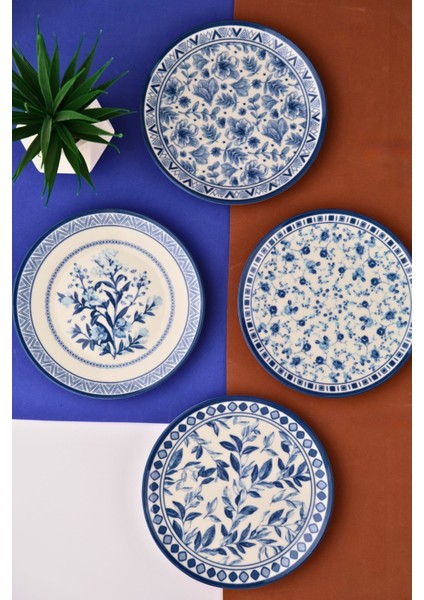 Porselen Blue Heaven Pasta Takımı 20CM 4 Kişilik 4 Parça TVL4PTPRS1194 indirimleri