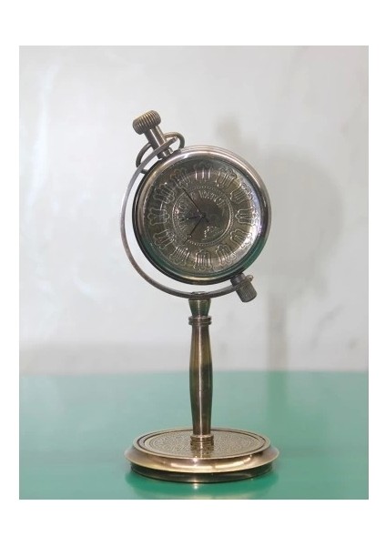 Masa Üstü Pirinç Saat Model 6