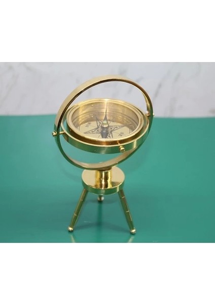 Pirinç Masa Üstü Pusula Model 2