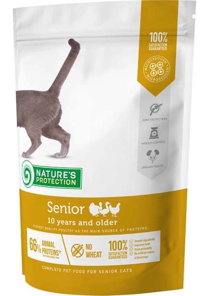 Nature's Protection Senior Kümes Hayvanlı Yaşlı Kedi Maması 400 Gr