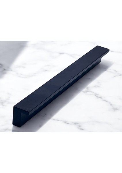 Dar L Modeli Siyah Kulp Mobilya Mutfak Çekmece Kapak Kulbu 320MM