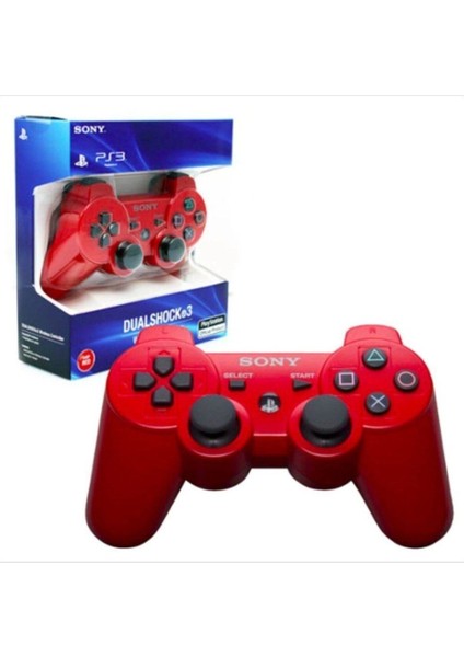 Ps3 Joystick Ps3 Kol Kırmızı, 1,5 Mt. Şarj Kablosu Dahil