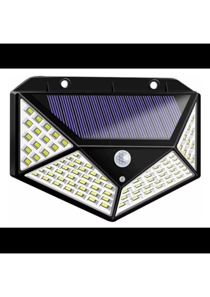 Solar Hareket Sensörlü Duvar Lambası 100 LED