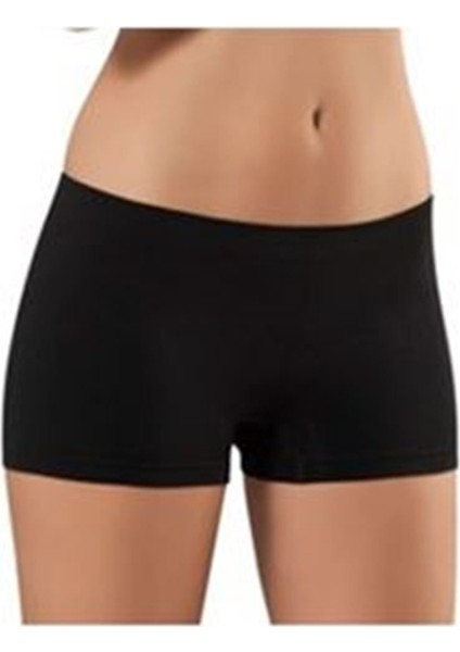 Siyah Dikişsiz Kadın Boxer Korse