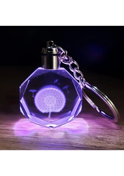 Karahindiba Temalı Işıklı Anahtarlık