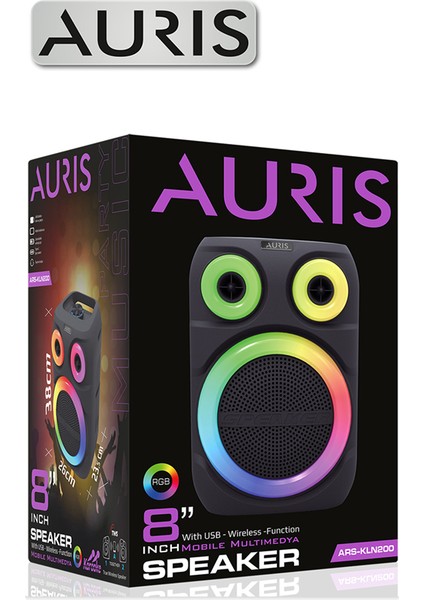 KLN200 25W 8 Inç Mikrofonlu Rgb Bluetooth Hoparlör fiyatları