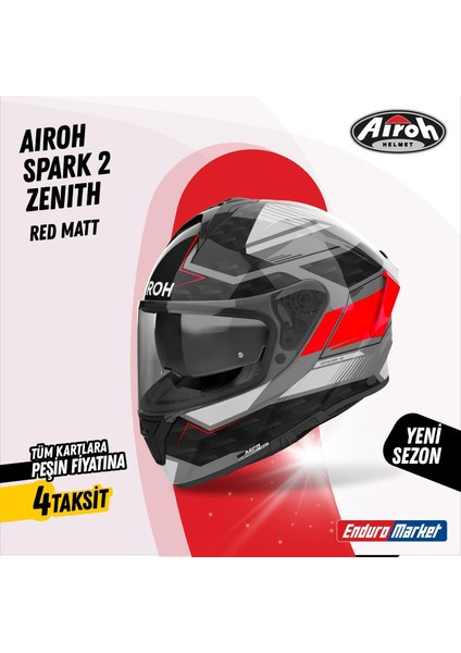 Aıroh Spark 2 Zenıth Red Gloss Kask