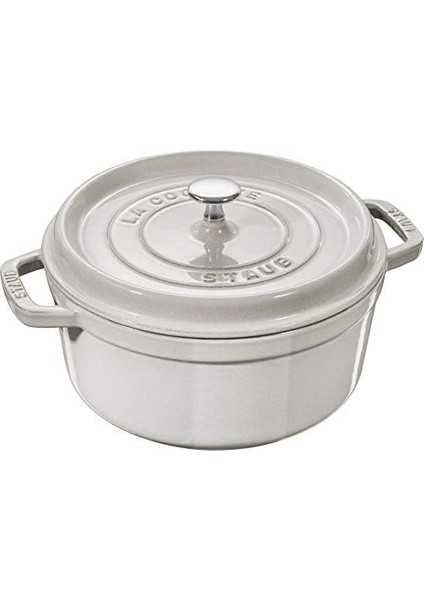 La Cocotte Döküm Tencere Yuvarlak 20 cm Trüf Beyaz