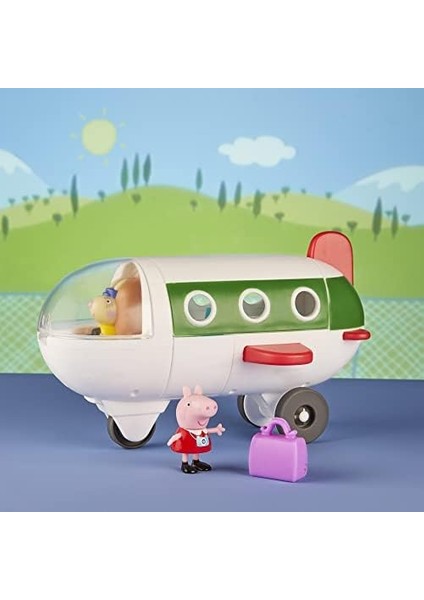 Pig Peppa'nın Maceraları Uçakta Peppa, Gerçekten Yuvarlayan Okul Öncesi Oyuncak, 1 Figür ve 1 Aksesuar, 3 Yaş ve Üzeri