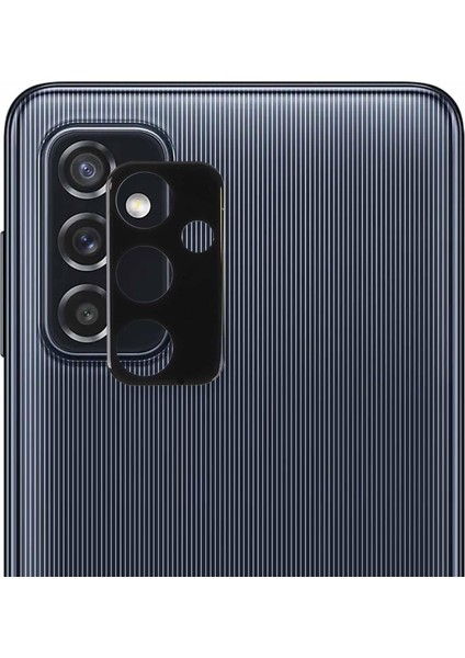 Samsung Galaxy M52 Kamera Lens Koruma Camı V2 Siyah