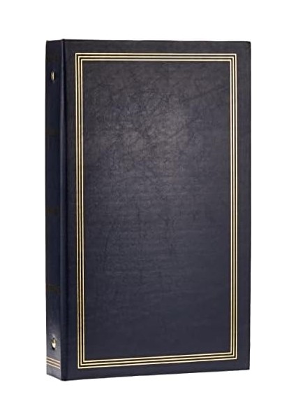 300 Pocket 4 x 6 Ring Bound Album, Lacivert, Mavi