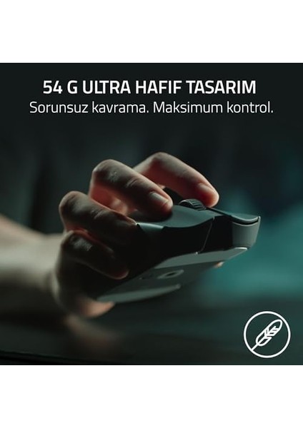 Viper V3 Pro - Ultralight Kablosuz Espor Oyun Mouse'u (8k Hz Hyperpolling, 54G Hafif Tasarım, Focus Pro Sensör 35K Dpı, Hyperspeed Kablosuz, 95 Saat Pil Ömrü) Siyah