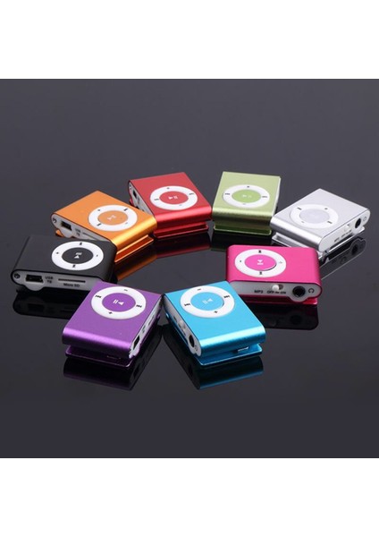 Mini Taşınabilir USB Mp3 Çalar Mini Klip Mp3 Su Geçirmez Spor Kompakt Metal Mp3 Müzik Çalar Tf Kart Yuvası ile (Yurt Dışından)