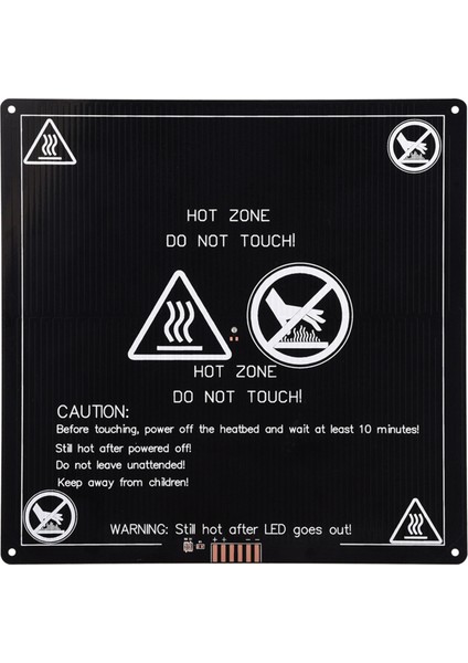 12V 220X220MM Alüminyum Levha Sıcak Plaka Isıtmalı Yatak 3D Yazıcı Için Isıtmalı Yatak (Yurt Dışından)